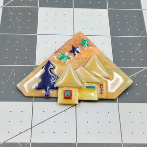 House Pin By Lucinda Pine Tree Stars Cream House Black Green Resin Art